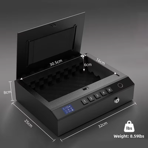 Nueva Caja Fuerte para Armas 3 en 1 con Cerradura Electrónica, Medidor de Temperatura y Humedad Antirrobo para Uso en el Hogar y el Automóvil - Product Image 3