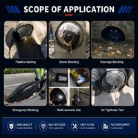 Bouchon de tuyau gonflable pneumatique en caoutchouc pour moule de caniveau personnalisé, blocage d'eau pour la construction de pipelines, airbag