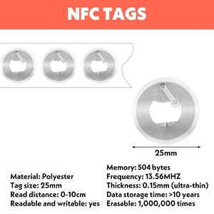 Échantillon d'autocollants NFC passifs, étiquettes RFID NFC pour smartphones et appareils compatibles NFC - Product Image 4