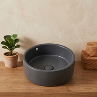 Lavabo de salle de bain en céramique moderne couleur mate, vasque à poser, pour hôtels