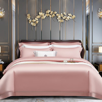 Parure de lit en soie égyptienne, drap de lit, housse de couette, vente en gros de linge de lit de luxe en percale