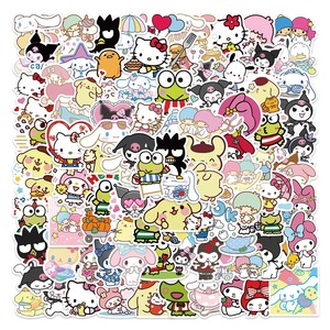 Autocollants personnalisés en vinyle imperméables Kawaii My Melody Kuromi Hello Kitty pour ordinateur portable, bouteille, <span class=keywords><strong>boutique</strong></span>, esthétique premium, professionnels - Product Image 1