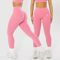 Leggings de yoga personnalisés sans effet camel toe, taille haute, pour femme, avec effet sculptant et rehausseur de fessiers, pour le sport et le fitness