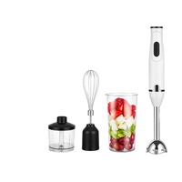 Mixeur Plongeant 4-en-1 avec Moteur en Cuivre Pur 400W, 1 Vitesse, Fouet, Hachoir, Bol Amovible, Certifié VDE, Idéal pour Aliments Bébé