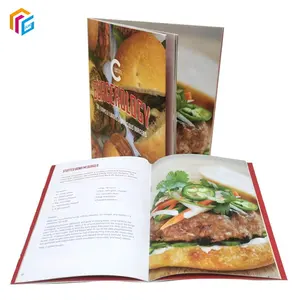 Offset Printing Saddle Stitch Books Custom Factory Manufacture Full Color Food Brochures Promotional Booklets Softcover Printing