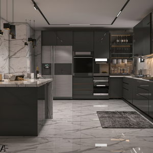 Usine directement en Chine Cuisine automatique sous armoire Matériau léger à LED Système de levage d'armoire de cuisine en bois - Product Image 1