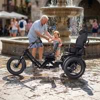 Moto tout-terrain électrique puissante de 750 W, tricycle tout-terrain, autonomie de 200 km, tricycle tout-terrain noir, Surron Ultra Bee, vitesse de 35 km/h