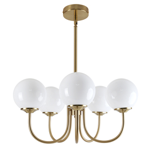 Nordic Modern Glass Ball Pendant <b>Light</b>: Luxe-Casual, Minimalist Design for Dining Rooms, Bedside Tables, Living Rooms, and Cafés - Product Image 1