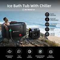 Baignoire à glace gonflable portable avec refroidisseur Réduit les douleurs musculaires et restaure rapidement la vitalité Système de refroidissement Récupération sportive