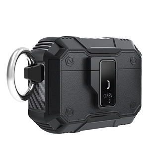 Funda para <span class=keywords><strong>Airpods</strong></span> Pro <span class=keywords><strong>3</strong></span>, Nuevo Diseño <span class=keywords><strong>de</strong></span> Armadura, Cierre <span class=keywords><strong>de</strong></span> Seguridad, Funda Protectora para Auriculares con Carga Inalámbrica para Apple <span class=keywords><strong>Airpods</strong></span> 4 <span class=keywords><strong>3</strong></span> Pro 2.ª Generación - Product Image 4