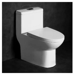 Billige hochwertige nah östliche japanische komplette einteilige Fuß pedal bündig WC Bad WC Set Design