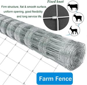 Cerca de Alambre Galvanizado Tejido de 200 Pies (2x4 Pulgadas) Sin Escalones para Ranchos y Ovejas - Product Image 5