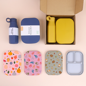 <span class=keywords><strong>Set</strong></span> <span class=keywords><strong>Pranzo</strong></span> <span class=keywords><strong>per</strong></span> Bambini da 800ml con 3 Scomparti, Moderno, Adatto al Microonde, Senza BPA, in Silicone, <span class=keywords><strong>per</strong></span> Scuola e Attività all'Aperto, con Bottiglia d'Acqua - Product Image 6