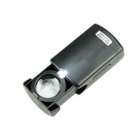 MG21008 Mini LED Light 30X High-definition Portable Jewelry Magnifier Glass Optical Lens Folding Jewelry Loupe