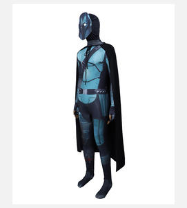 Costume <span class=keywords><strong>de</strong></span> héros Mandalorian pour adulte, combinaison, masque, cape détachable pour le Mardi Gras / Carnaval, costume <span class=keywords><strong>de</strong></span> cosplay, polyester - Product Image 1