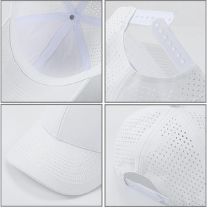 Gorra de malla refrigerante con perforaciones láser e impresión digital, ajustable, transpirable, para protección solar, deportes al aire libre, béisbol, unisex, primavera - Product Image 2