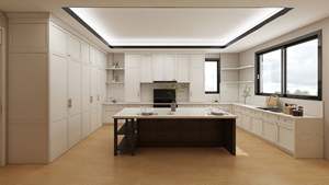 Puertas de Gabinete de Cocina Modernas Estilo Shaker, Gran Espacio de Almacenamiento, Madera Contrachapada, Tablero de Partículas, Cierre Suave y Duradero - Product Image 2