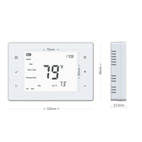 Termostato Digital Programable WiFi de 24V, 3 Niveles de Calor y 2 de Frío, Controlador de Temperatura HVAC para Aire Acondicionado Central y Bomba de Calor