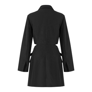 OUDINA Trendy Blue Suit Jacket abiti <span class=keywords><strong>Blazer</strong></span> a vita alta gonna tuta intera <span class=keywords><strong>Blazer</strong></span> Dress Womans - Product Image 6