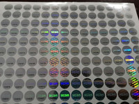 Etiquetas de Seguridad con Código de Barras Holográficas para Envases Cosméticos, Adhesivos Void a Prueba de Manipulación para Sellado de Productos de Belleza, Ecológicas