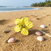 Vente en gros 5 CM EVA Foamfoam puakenikeni fleur cheveux pic artificiel Hawaii danse fête fleur décorative femmes accessoires