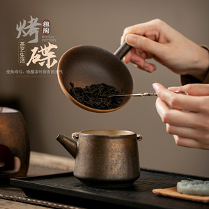 Base calefactora de cerámica para tetera, forma cuadrada, para accesorios de ceremonia del té - Product Image 3