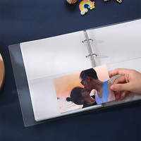 Kunden spezifische Ordner Fotoalbum Buch Pocket Clear Transparent Plastic Photo card Holder Binder