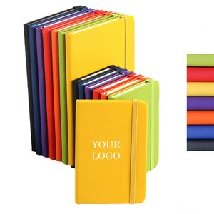 High Quality Business Office Lined Personalized Printed Note Book PU Leather Custom A5 <b>A6</b> Hardcover Journal Notebook With Logo - Product Image 1