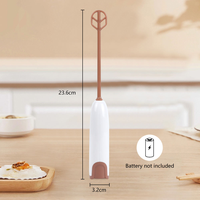 Mélangeur de lait en poudre électrique portable pour bébé en acier inoxydable, mousseur à lait, fouet à matcha, mélangeur de boissons, agitateur, mousseur à café