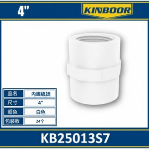 Connettore per tubi in PVC da 4 pollici per impianti idraulici - Product Image 1