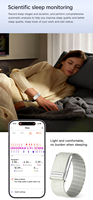 Montre connectée étanche 5ATM+IP68, marque W11, avec suivi de la fréquence cardiaque ECG, test de pression artérielle BO BP, modes sportifs multiples, bracelet intelligent