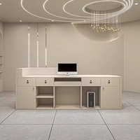 Ensemble de bureaux de mobilier de bureau QT-56, table de réception moderne, bureau de réception, salon de beauté