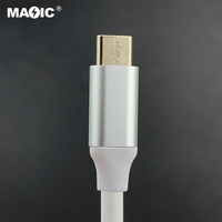 Magelei adaptor transmisi Video, USB Mini 3.1 Tipe C ke Mini DP/DP 4K x 2K USB-C untuk Macbook