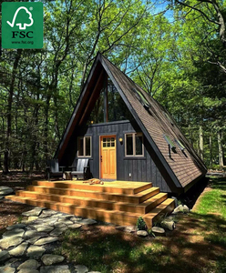 Maison mobile d'hôtel exquise : petite villa en bois avec un design paysager écologique - Product Image 6