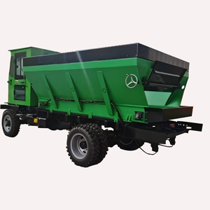 Esparcidor de estiércol trasero de doble disco de acero con tracción en las cuatro ruedas 4 cuadrados <span class=keywords><strong>para</strong></span> uso agrícola <span class=keywords><strong>todoterreno</strong></span> esparcidor de fertilizante - Product Image 2