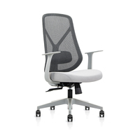 Chaises de réunion rotatives réglables en maille exécutive chaise de bureau de soutien d'os arrière