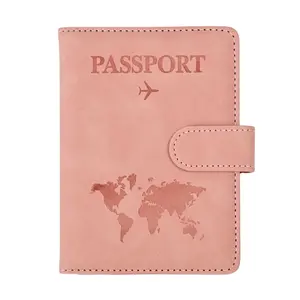 2024 כיסוי דרכון אנטי מגנטי חדש RFID תיק כרטיס משתנה צבע PU מפת תיק דרכון רב תכליתי לנסיעות