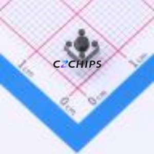 TS4540CJ 250gf 009 Tactile Switch Through hole-4P,4.5x4.5mm Switch Single Pole Single Throw Round Button 2.5N Through Hole - Product Image 1