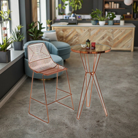 Tabourets de bar modernes en fer, durables et légers, pour restaurants et hôtels, mobilier commercial