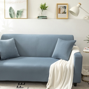 Design personnalisé, housse de canapé <span class=keywords><strong>3</strong></span> places en tricot élastique épais doux et extensible, couleur unie - Product Image 4