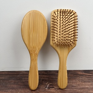 <span class=keywords><strong>Brosse</strong></span> à <span class=keywords><strong>cheveux</strong></span> en bambou naturel avec coussin d'air <span class=keywords><strong>Poils</strong></span> <span class=keywords><strong>de</strong></span> bambou pour démêler la <span class=keywords><strong>brosse</strong></span> à <span class=keywords><strong>cheveux</strong></span> en bois pour le massage du cuir chevelu Hommes Femmes - Product Image 2