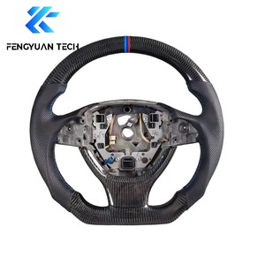 Volante de Fibra de Carbono con Luces LED para <span class=keywords><strong>BMW</strong></span> E46 M3 Touring Interior Coupw 328i 330i Ci Xi 2000 2001 <span class=keywords><strong>2002</strong></span> 2003 2004 2005 - Product Image 3