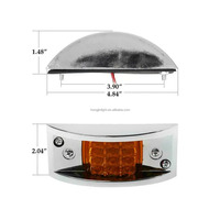 Nouvelle lampe de gabarit latérale LED Hongjin 5 pouces scellée, 12 LED, ambre, rouge, blanc, ajustement universel