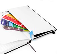 Agenda en similicuir, papier épais 120gsm avec poche intérieure, Journal de bord, couverture rigide classique et froncée, agenda