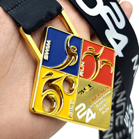Fabricant de médailles, conception personnalisée, médailles et trophées de course à pied en alliage de zinc 3D, médailles sportives personnalisées