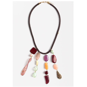 Collar de Cuentas de Resina Clásico Unisex, Estilo Vintage, Cadena para Suéter, Joyería Hecha a Mano para Fiestas, Compromiso, Aniversario - Product Image 1