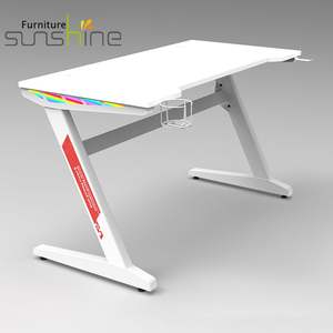 Mesa de juegos ergonómica para el hogar y la Oficina, ordenador grande con forma de <span class=keywords><strong>Z</strong></span>, con brillo lateral, Rgb - Product Image 4