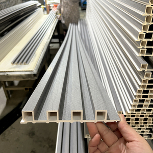 Hạt gỗ composite WPC rãnh tường Bảng điều khiển Tấm ốp cho trang trí nội thất - Product Image 6