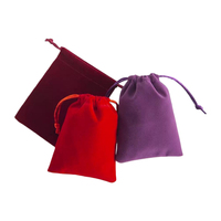 Sac de rangement personnalisable en velours long et moelleux multicolore avec cordon de serrage, anti-poussière, pour bijoux, emballage, logo, pour bougies, artisanat, cadeaux