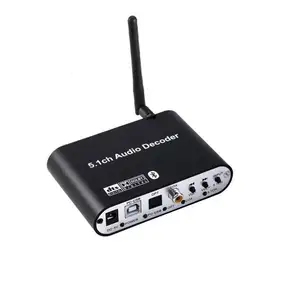 Mới Dts <span class=keywords><strong>5.1</strong></span> Bộ Giải Mã Âm Thanh Chuyển Đổi PC-USB Card Âm Thanh RCA Spdif Đồng Trục Quang Học 5.0 Receiver Âm Lượng USB Âm Nhạc Máy Nghe Nhạc - Product Image 1